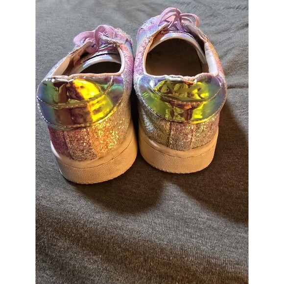 Lola + The Boys Glitter Star Ombre Sneakers Size UK34 Fits Like A 1.5/2 Rainbow - Picture 5 of 7